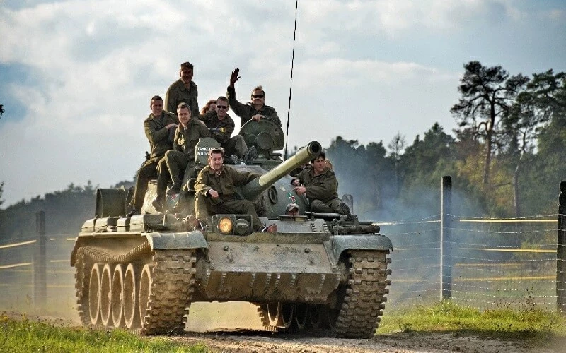 Panzer T-55 Fahrt